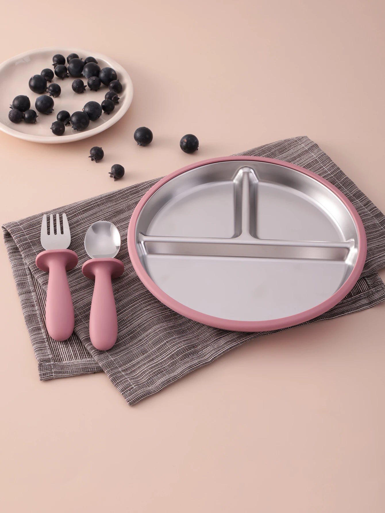 Piatto e Ciotola in Acciaio Inox per Neonati - Stoviglie Resistenti