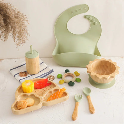 Set Pappa Silicone Neonati - Accessori Alimentazione Completi