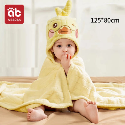 Accappatoio con Cappuccio per Neonati - Mantello Coperta