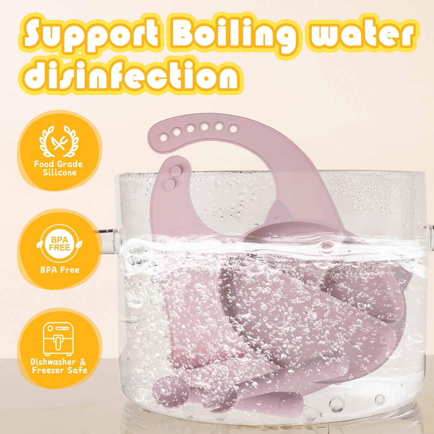 Set Pappa Silicone Gatto con Ventosa - Piatto Bambini