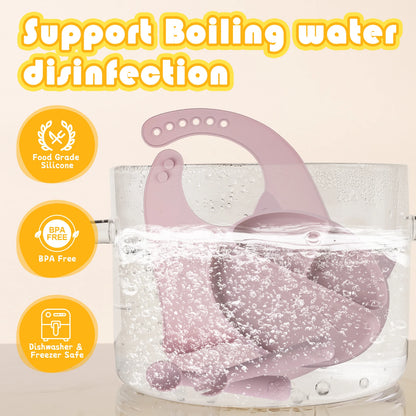 Set Pappa Silicone Gatto con Ventosa - Piatto Bambini