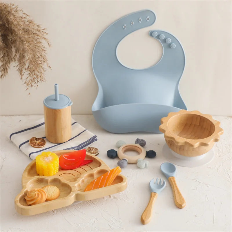 Set Pappa Silicone Neonati - Accessori Alimentazione Completi
