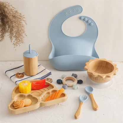 Set Pappa Silicone Neonati - Accessori Alimentazione Completi