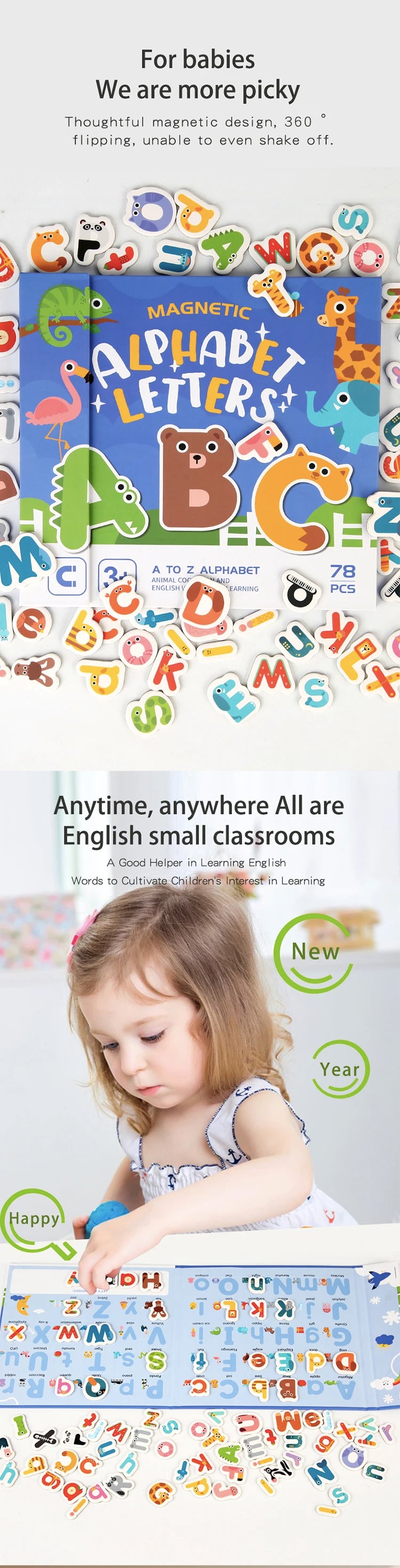 Lettere e Numeri Magnetici - Giocattoli Educativi Prescolare