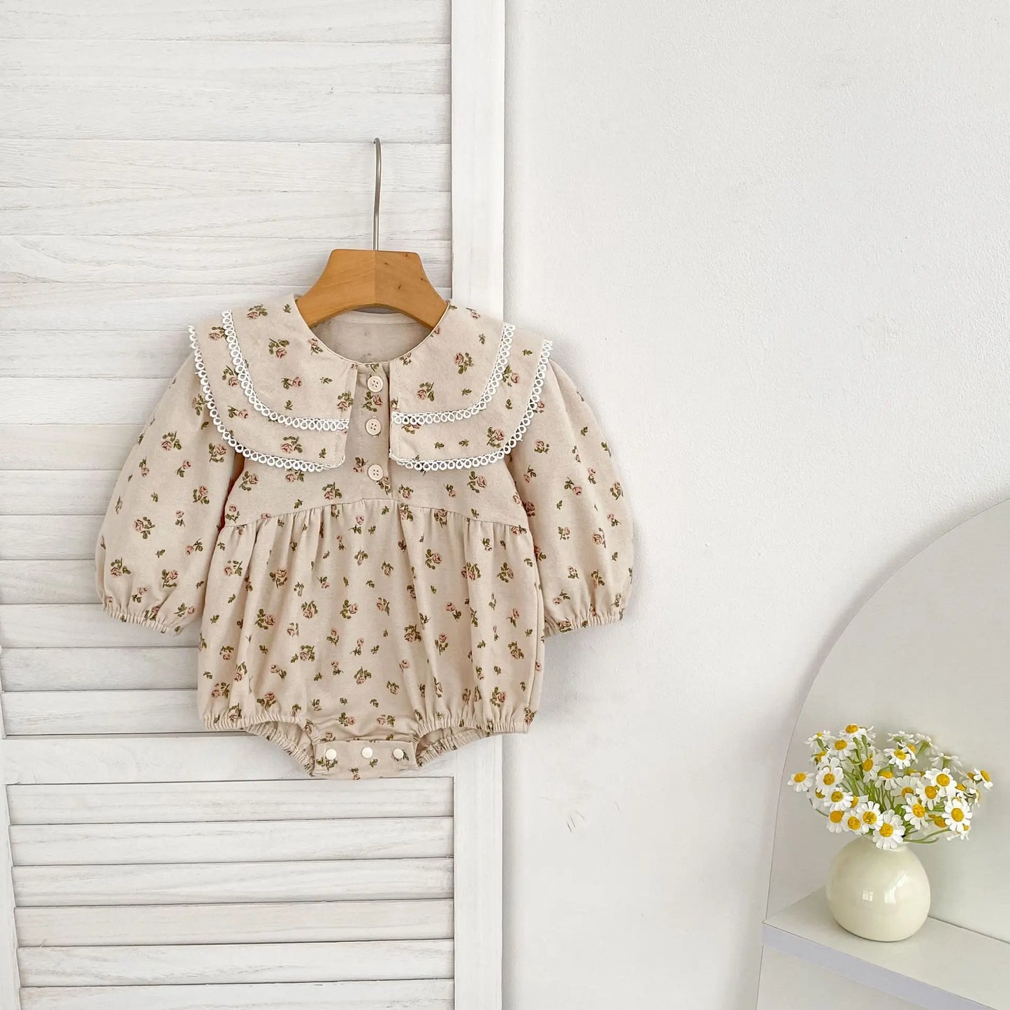 Tutina Autunnale Neonato 0-24 Mesi - Abbigliamento Bambine Floreale