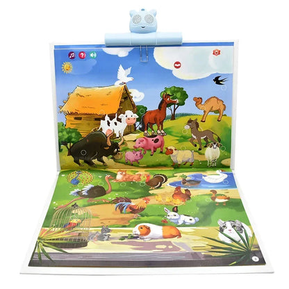 Libro Elettronico Educativo Ricaricabile per Bambini - Giocattolo Interattivo