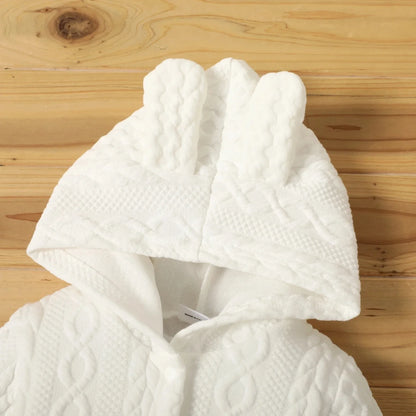 Tutina Neonato 0-18 Mesi con Orecchie e Cappuccio - Unisex