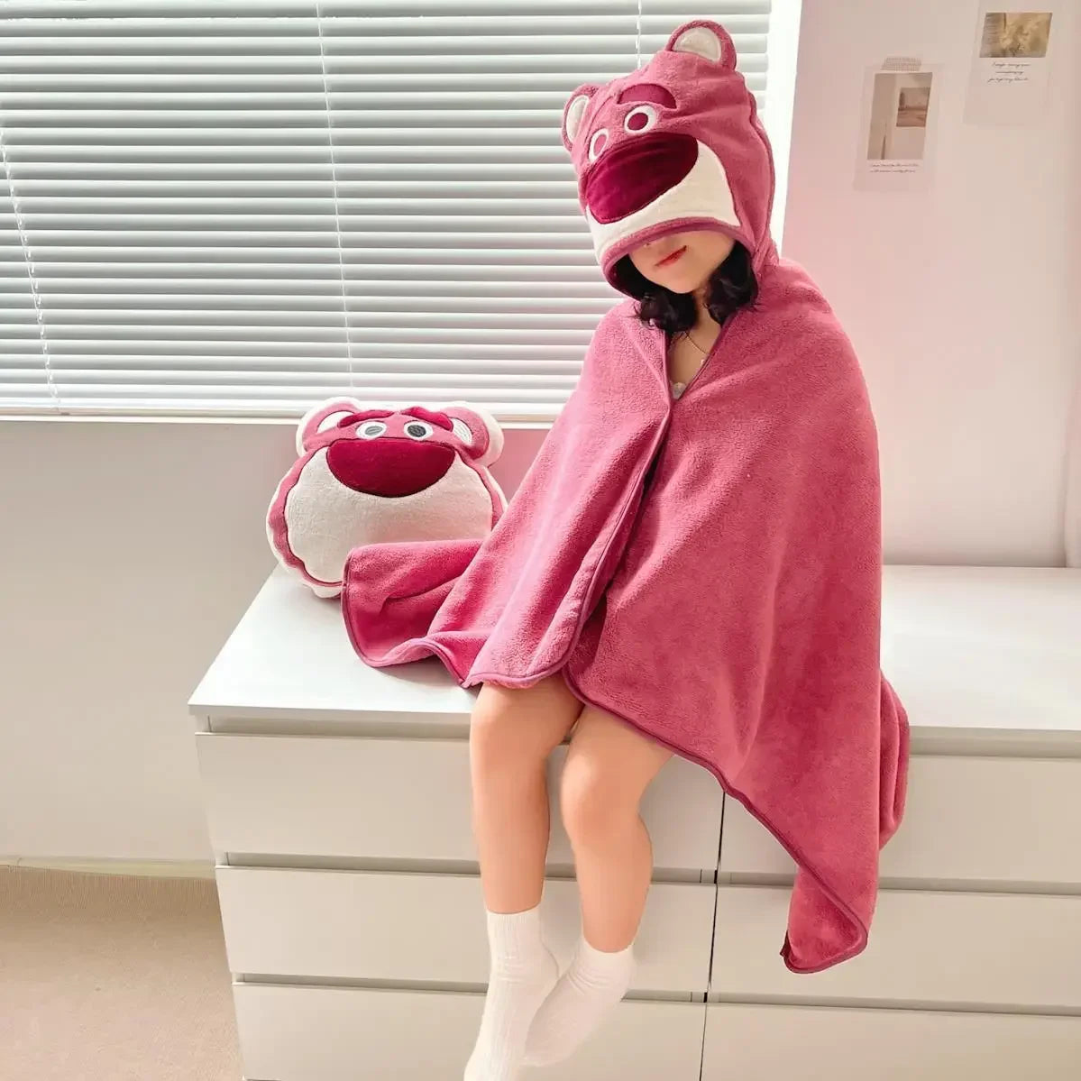 Asciugamano da Bagno con Cappuccio per Bambini - Design Carino
