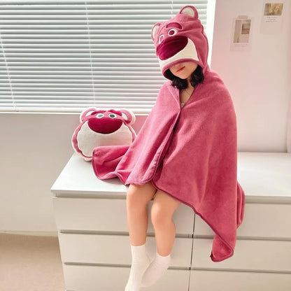 Asciugamano da Bagno con Cappuccio per Bambini - Design Carino