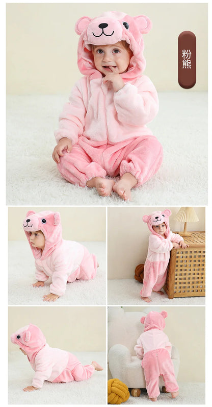 Pigiama in Flanella per Neonati e Bambini 1-4 Anni - Tutina