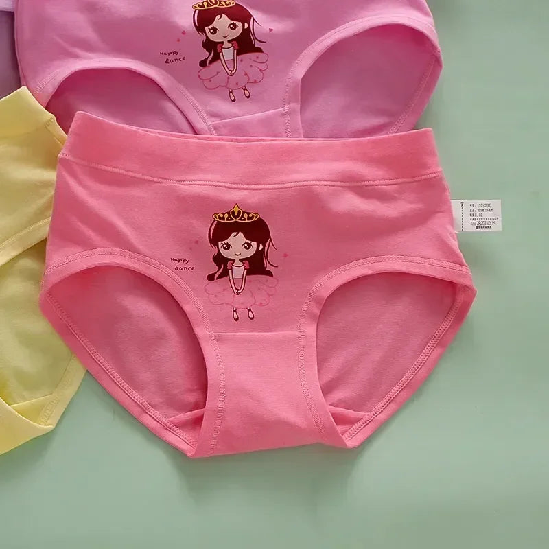 Mutandine Bambine Cotone Morbido - Gatto Cartone Animato 4-12 Anni