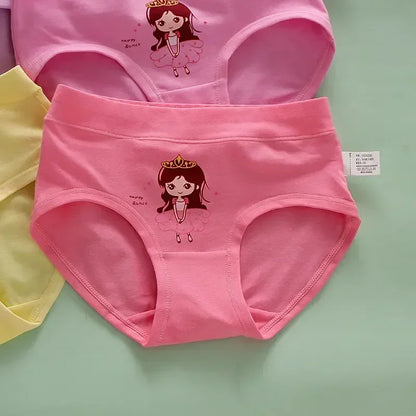 Mutandine Bambine Cotone Morbido - Gatto Cartone Animato 4-12 Anni