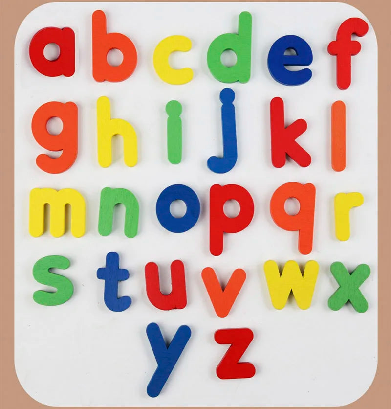 Giocattolo Montessori in Legno Lettere Inglesi - Educativo Bambini