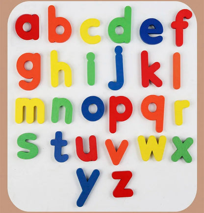 Giocattolo Montessori in Legno Lettere Inglesi - Educativo Bambini