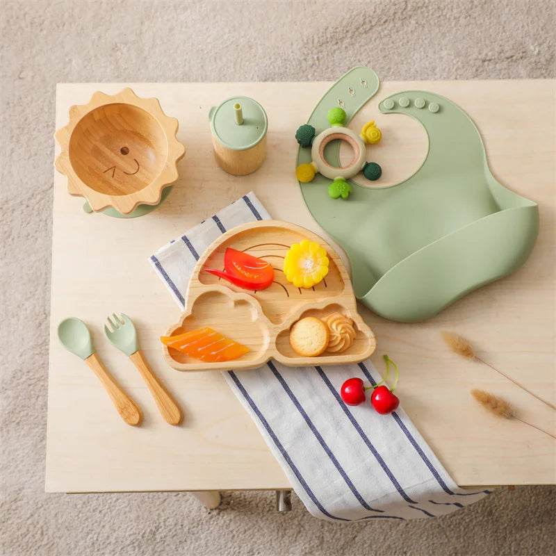 Set Pappa Silicone Neonati - Accessori Alimentazione Completi