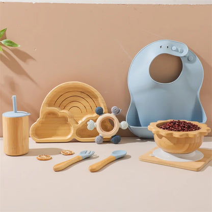 Set Pappa Silicone Neonati - Accessori Alimentazione Completi