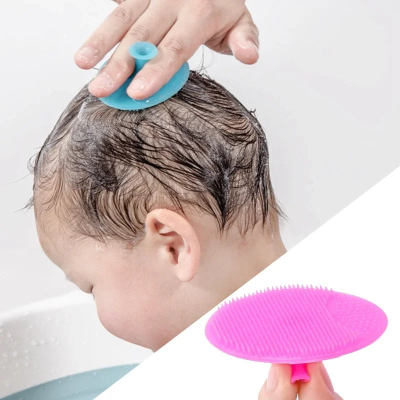 Spazzola Shampoo in Silicone per Neonati