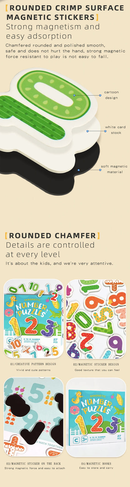 Lettere e Numeri Magnetici - Giocattoli Educativi Prescolare
