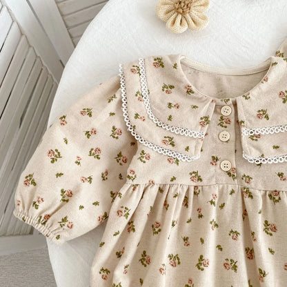 Tutina Autunnale Neonato 0-24 Mesi - Abbigliamento Bambine Floreale