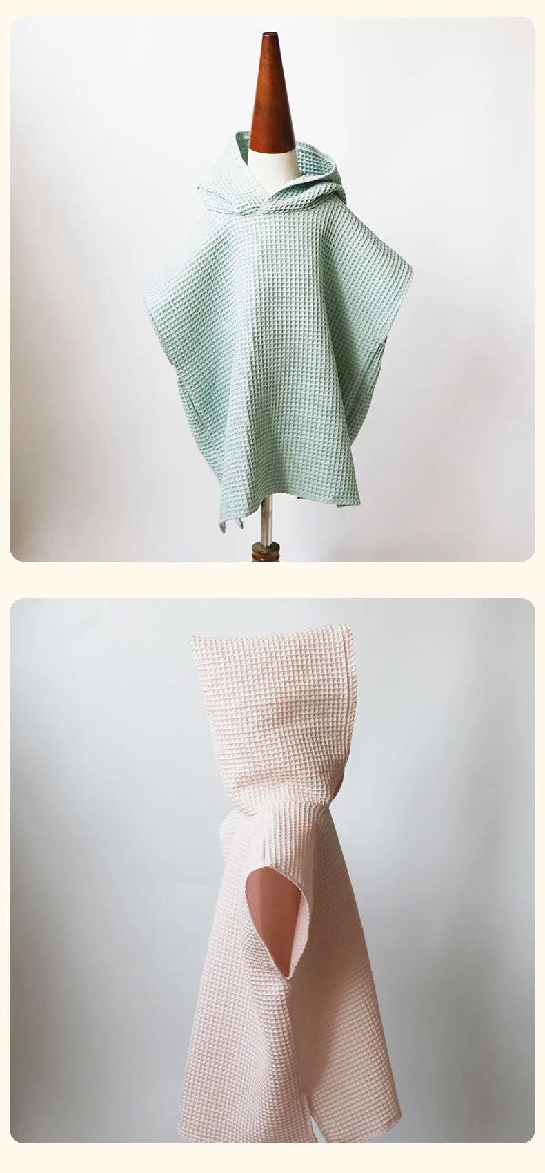 Asciugamano da Bagno in Cotone con Cappuccio per Neonati