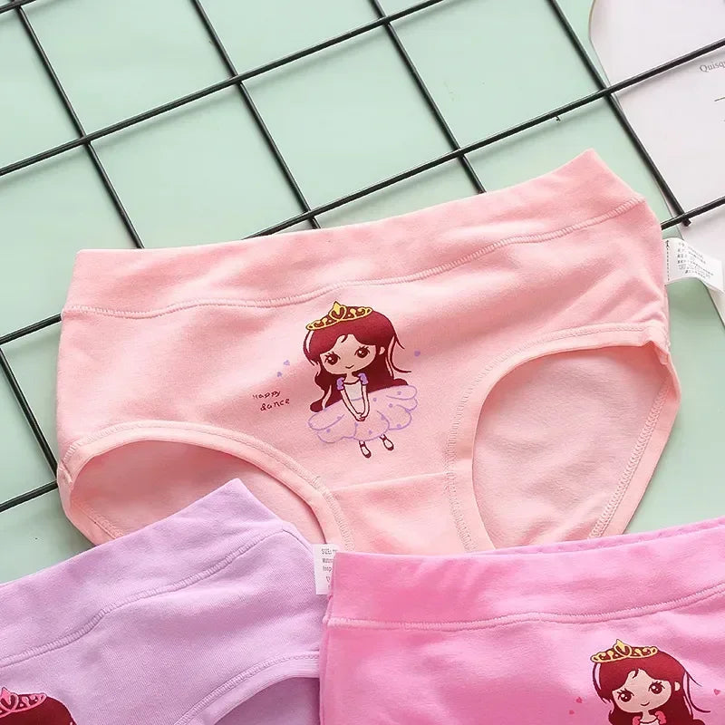 Mutandine Bambine Cotone Morbido - Gatto Cartone Animato 4-12 Anni