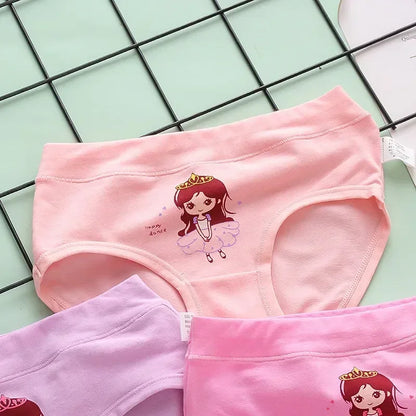 Mutandine Bambine Cotone Morbido - Gatto Cartone Animato 4-12 Anni