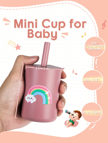 Set Pappa Silicone Completo - Ciotola Bavaglino Forchetta Cucchiaio