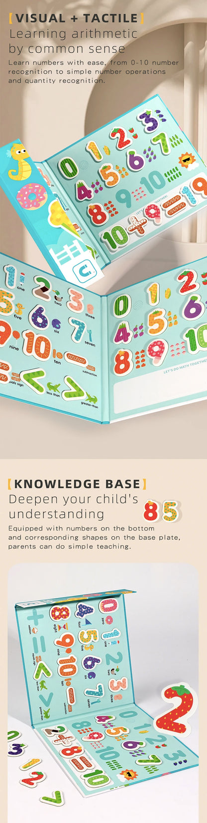 Lettere e Numeri Magnetici - Giocattoli Educativi Prescolare