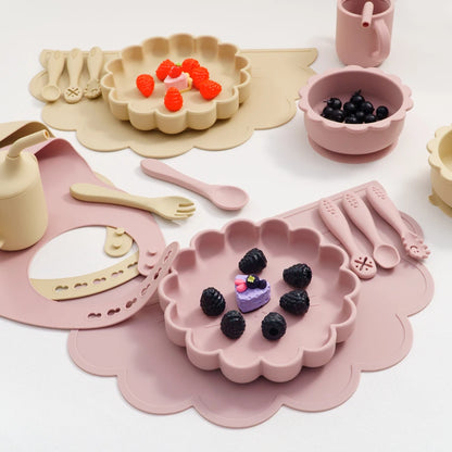 Set Pappa Silicone Colorato per Bambini - Stoviglie Complete