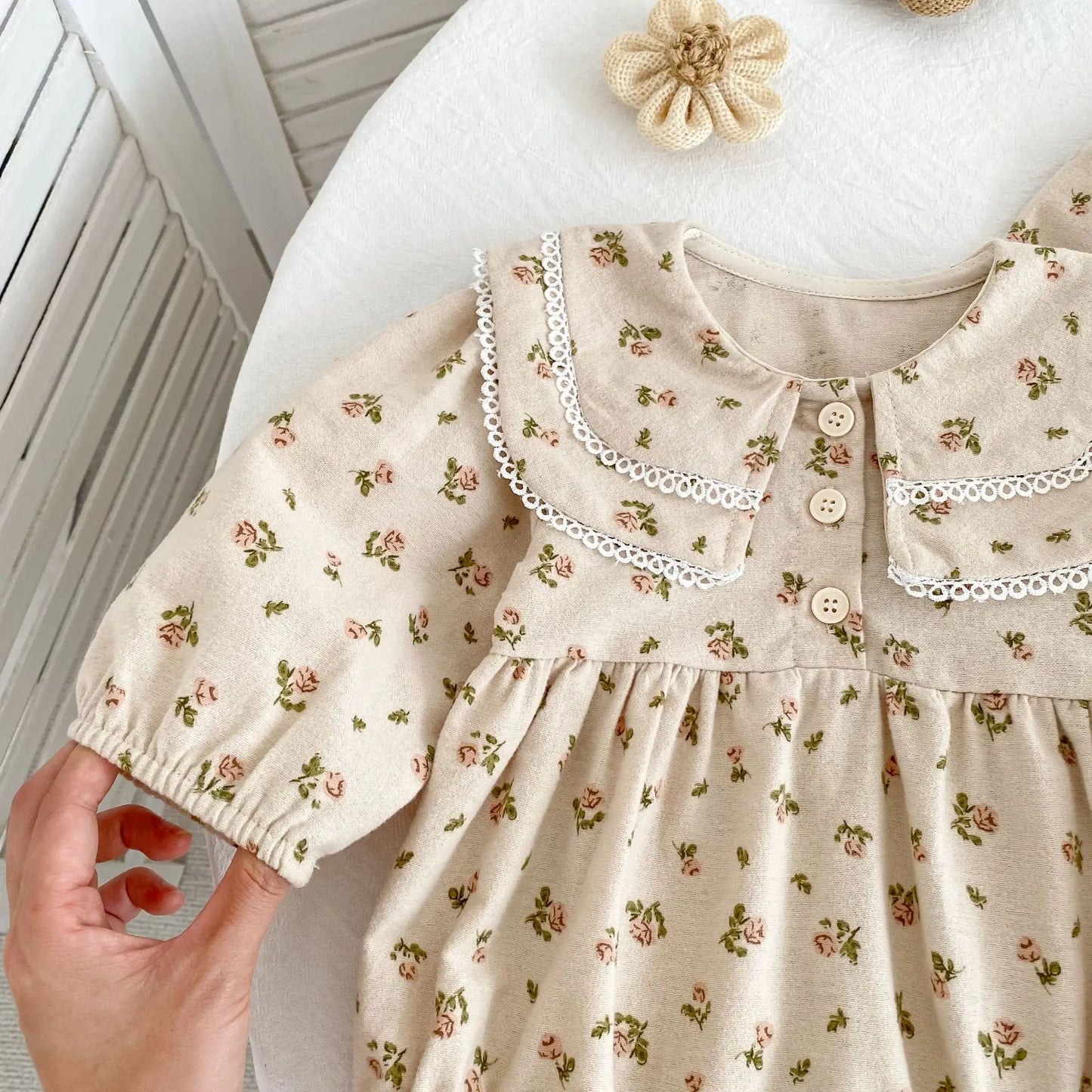 Tutina Autunnale Neonato 0-24 Mesi - Abbigliamento Bambine Floreale