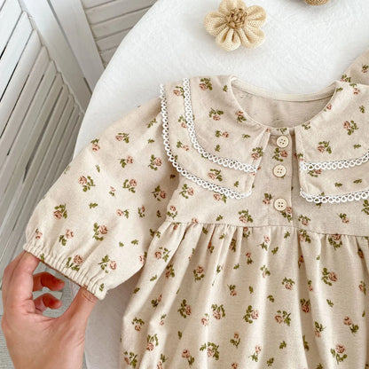 Tutina Autunnale Neonato 0-24 Mesi - Abbigliamento Bambine Floreale