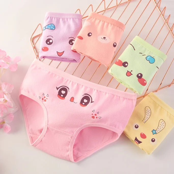 Mutandine Bambine Cotone Morbido - Gatto Cartone Animato 4-12 Anni