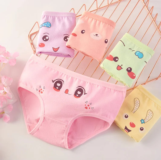 Mutandine Bambine Cotone Morbido - Gatto Cartone Animato 4-12 Anni