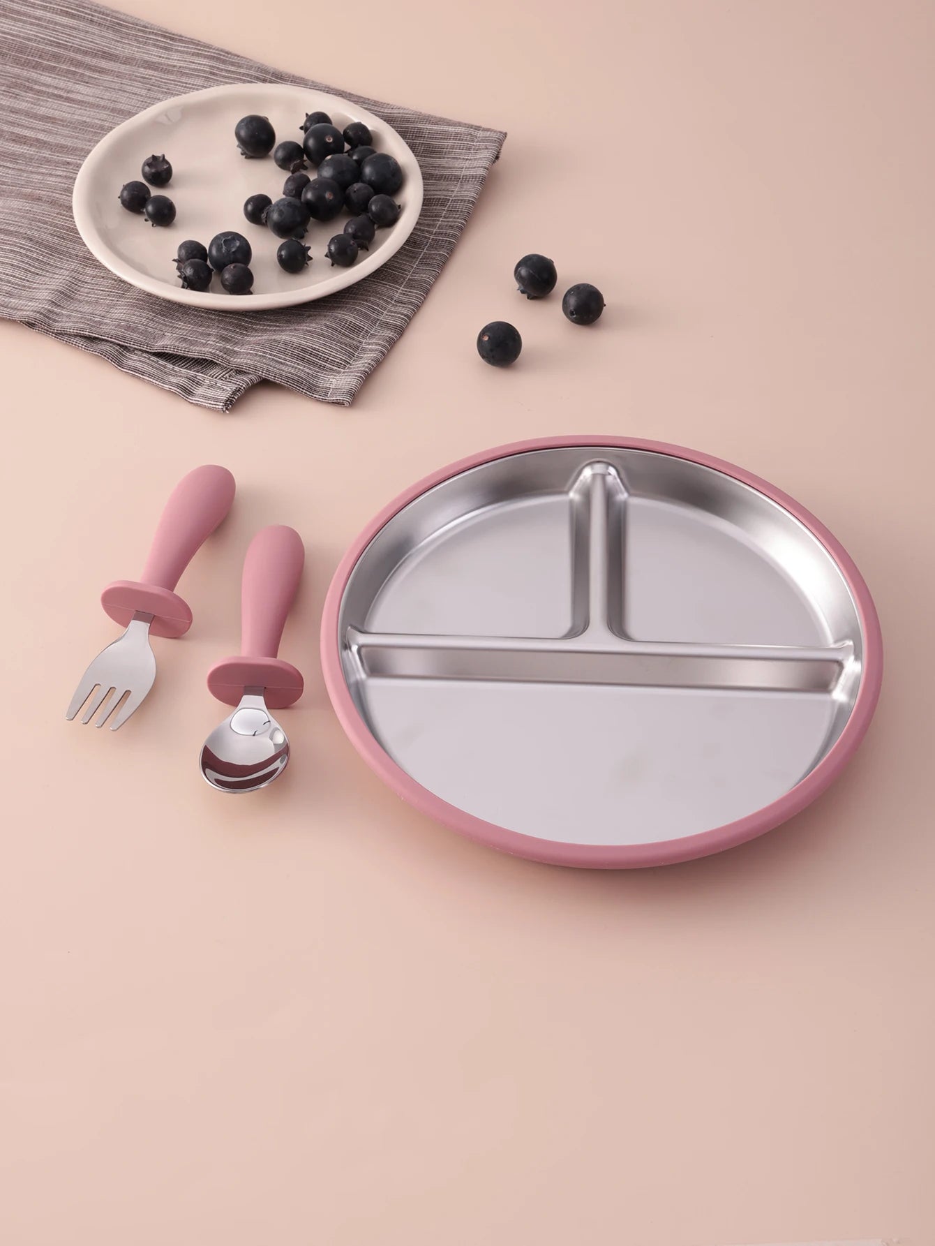 Piatto e Ciotola in Acciaio Inox per Neonati - Stoviglie Resistenti