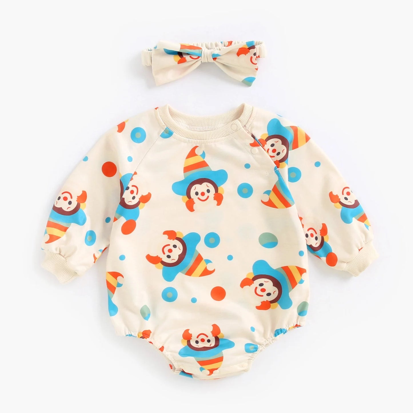 Body Neonato Primavera Autunno con Fascia - Abbigliamento Bambine