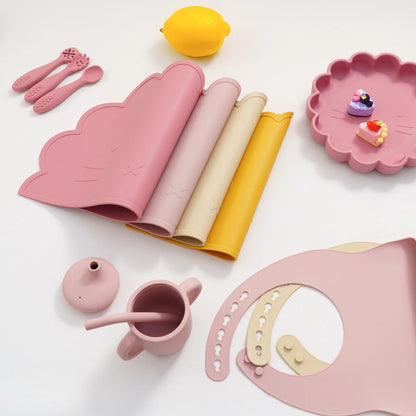 Set Pappa Silicone Colorato per Bambini - Stoviglie Complete